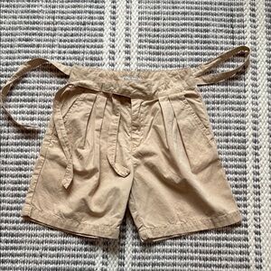 Kids Tan Shorts with Adjustable Ties